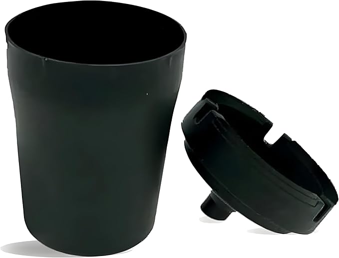 Universal Car Cup Holder Ashtray – Windproof Portable Plastic Ashtray with Cigarette Slots – Fits Most Car Cup Slots