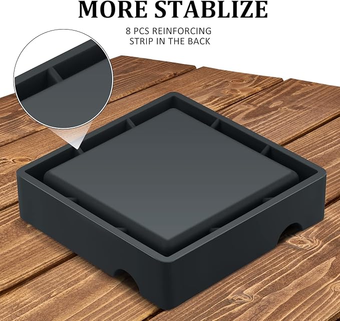 Minimalist Square Ashtray – Matte Black Finish | Modern Industrial Style | Windproof & Heat-Resistant for Indoor/Outdoor Use